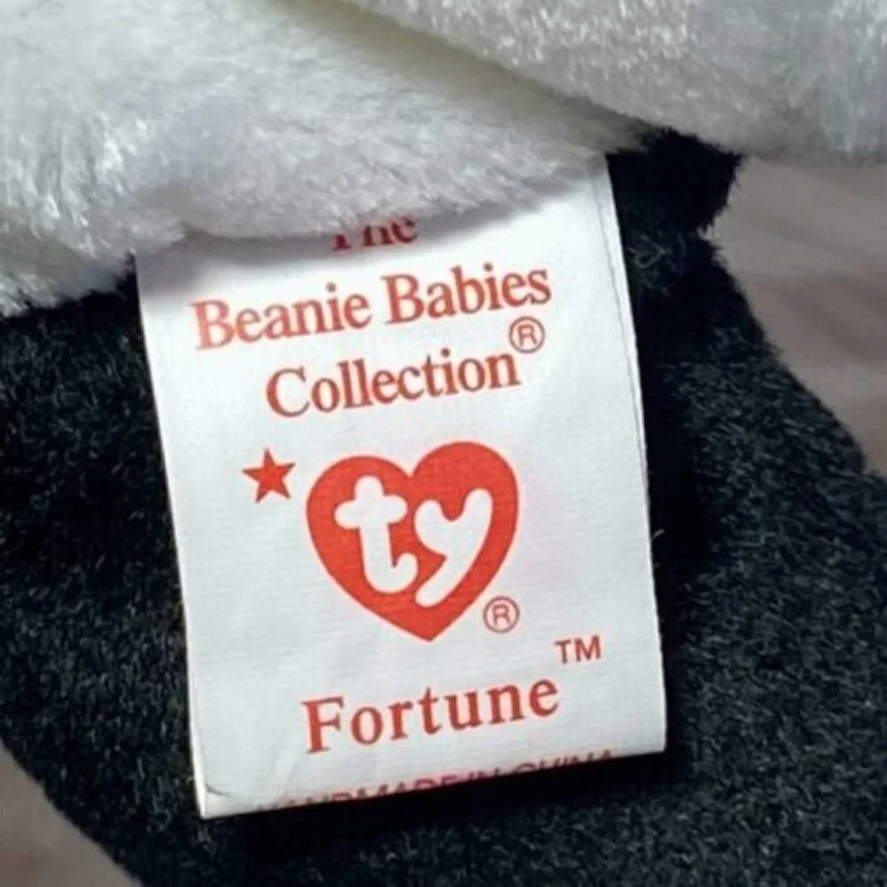 Ty Beanie‎ Baby Original Fortune Panda Bear Retired 1997/1998 Tag Errors Rare